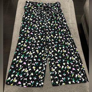 Halogen Wide Leg Crop Pants Size Small